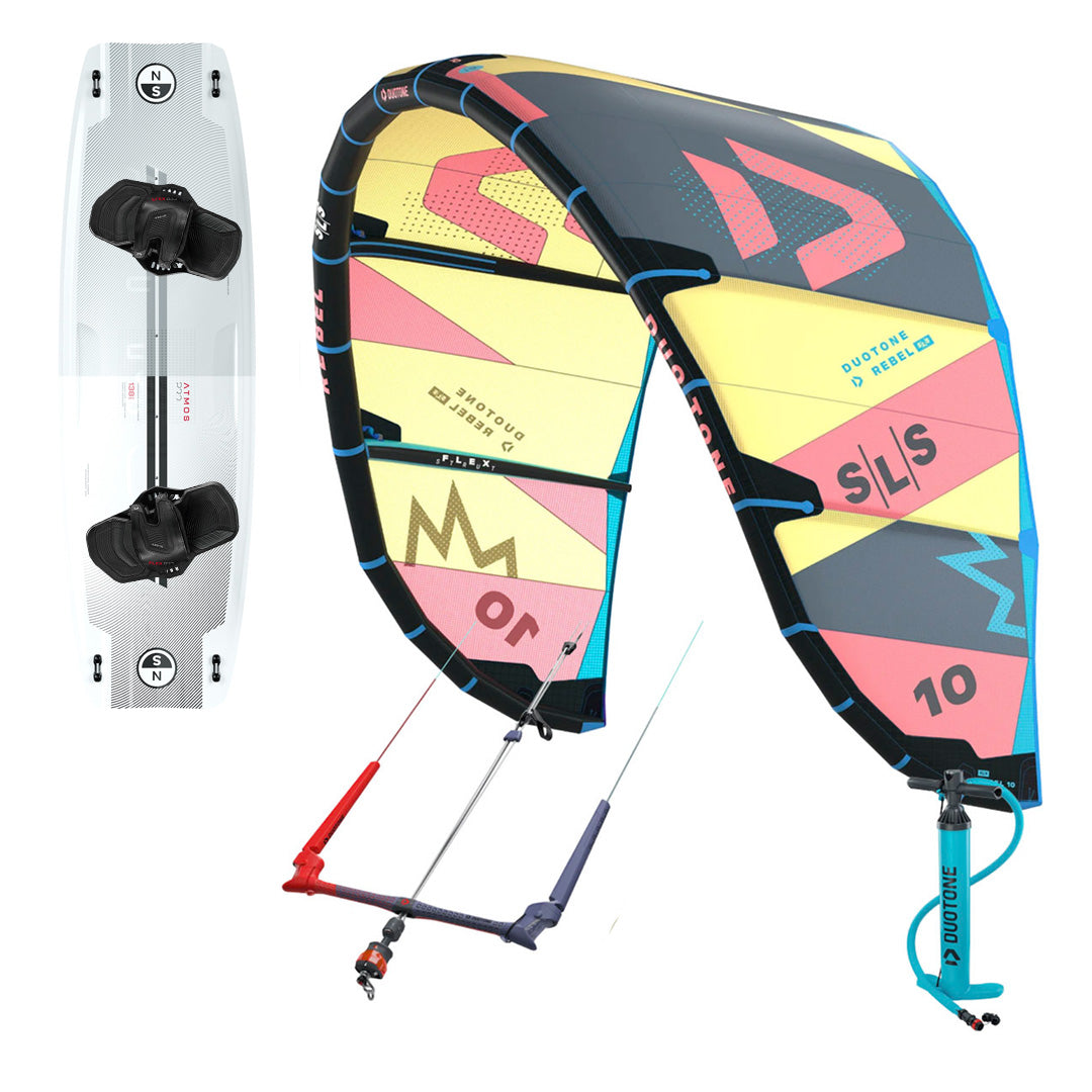 Duotone Rebel SLS & Atmos Pro Kiteboarding Package